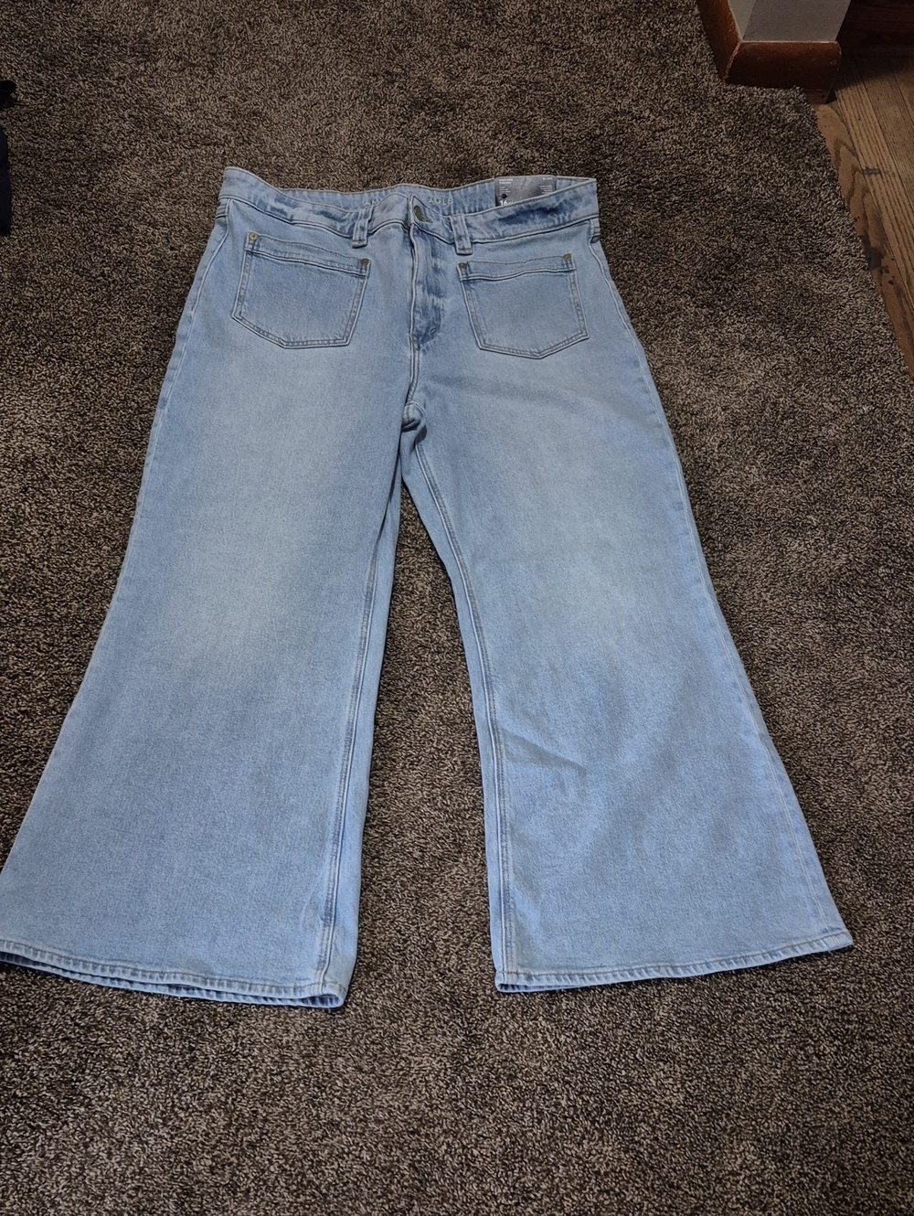 NWT American Eagle High-Rise Flare Women's Stretch Jeans Size 16 Short